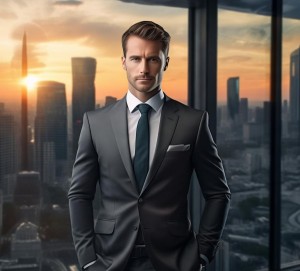 商务男的绝美壁纸，提升个人形象的视觉盛宴
