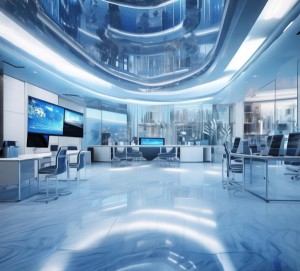 蓝白商务设计，视觉盛宴的商务风格